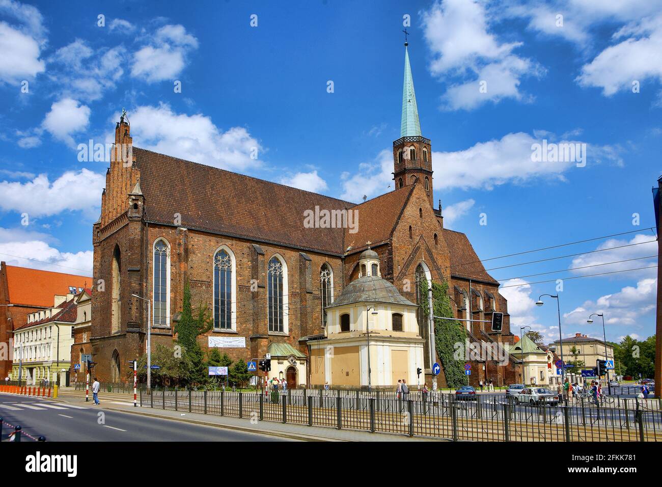 Polen, Wrocław, st. Wojciech Kirche, woiwodschaft Kleinpolen. Stockfoto