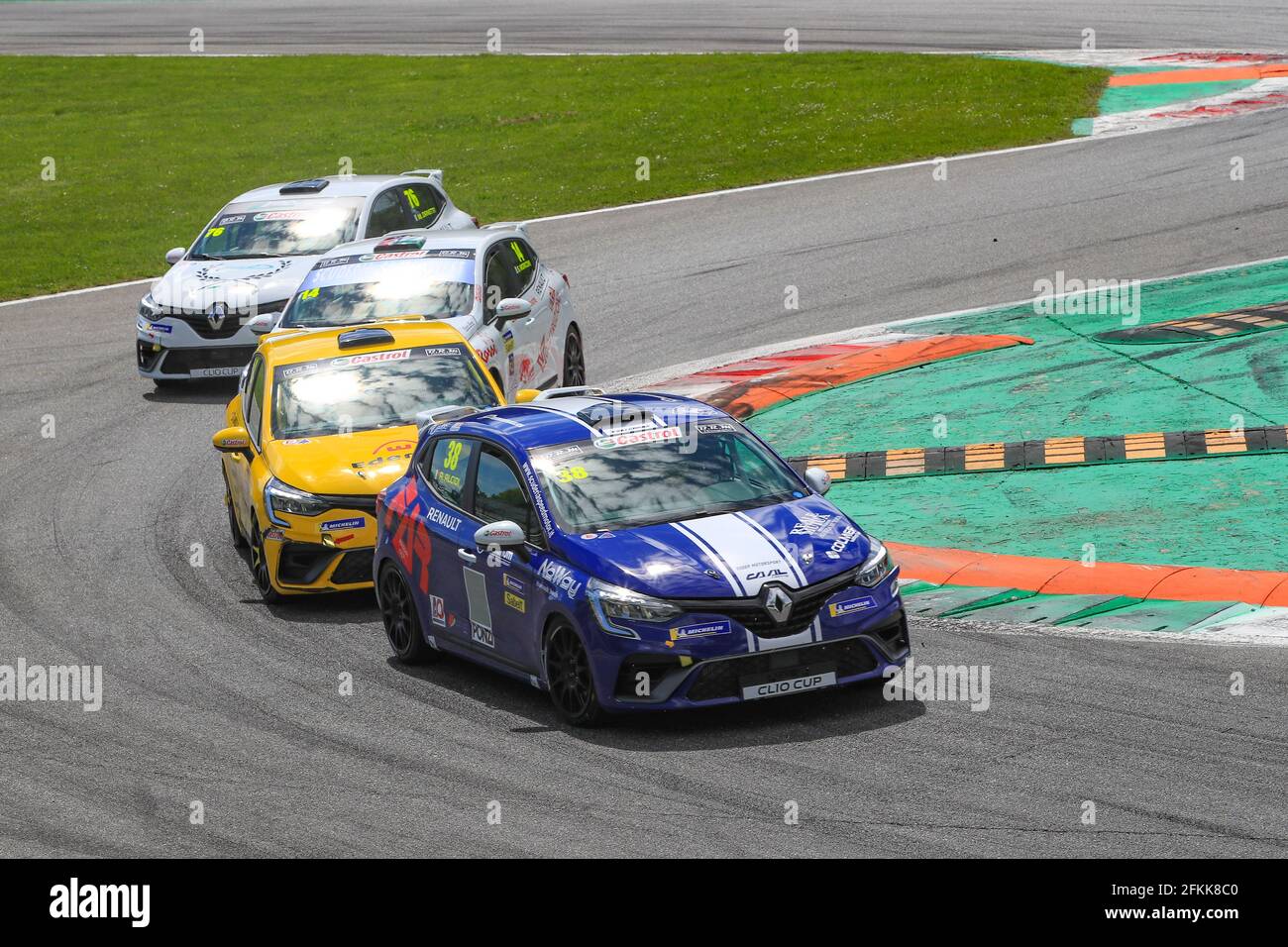 38 ALCIDI Alessio (ITA), CAAL Racing, RENAULT CLIO CUP EUROPE, Aktion während der 2. Runde des Clio Cup Europe 2021, vom 30. April bis 2. Mai 2021 auf dem Autodromo Nazionale di Monza, Italien - Foto Grégory Lenormand / DPPI Stockfoto