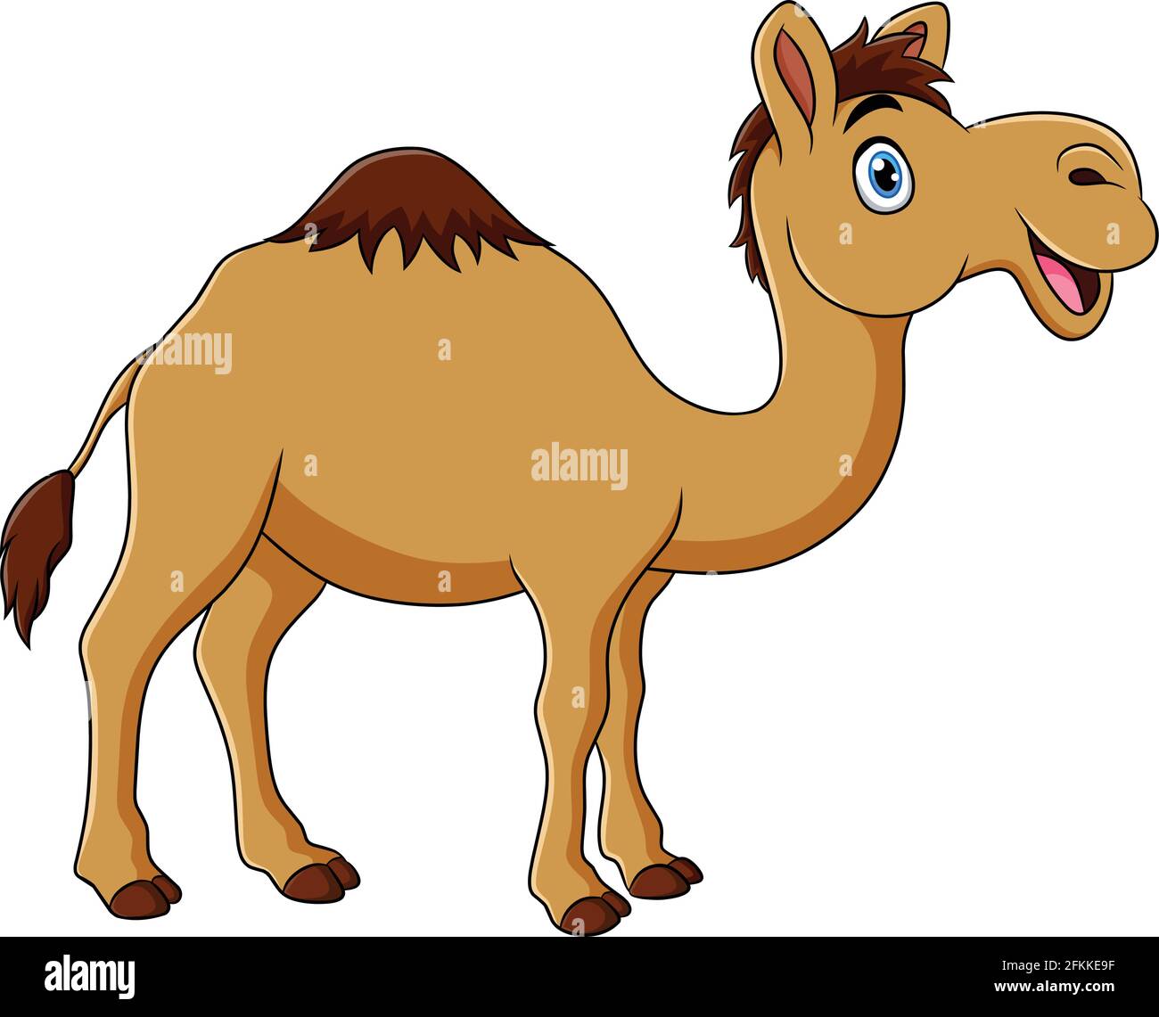 Niedliche Kamel Tier Cartoon Illustration Stock Vektor