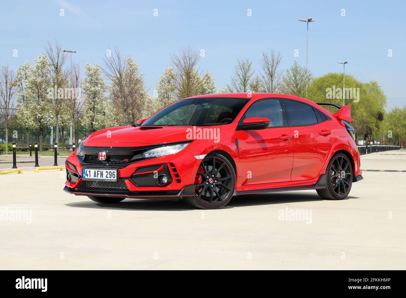 Der Honda Civic ist eine von Honda hergestellte Modellreihe. Das Design der Type R Modelle war ursprünglich auf die Rennbedingungen ausgerichtet. Stockfoto