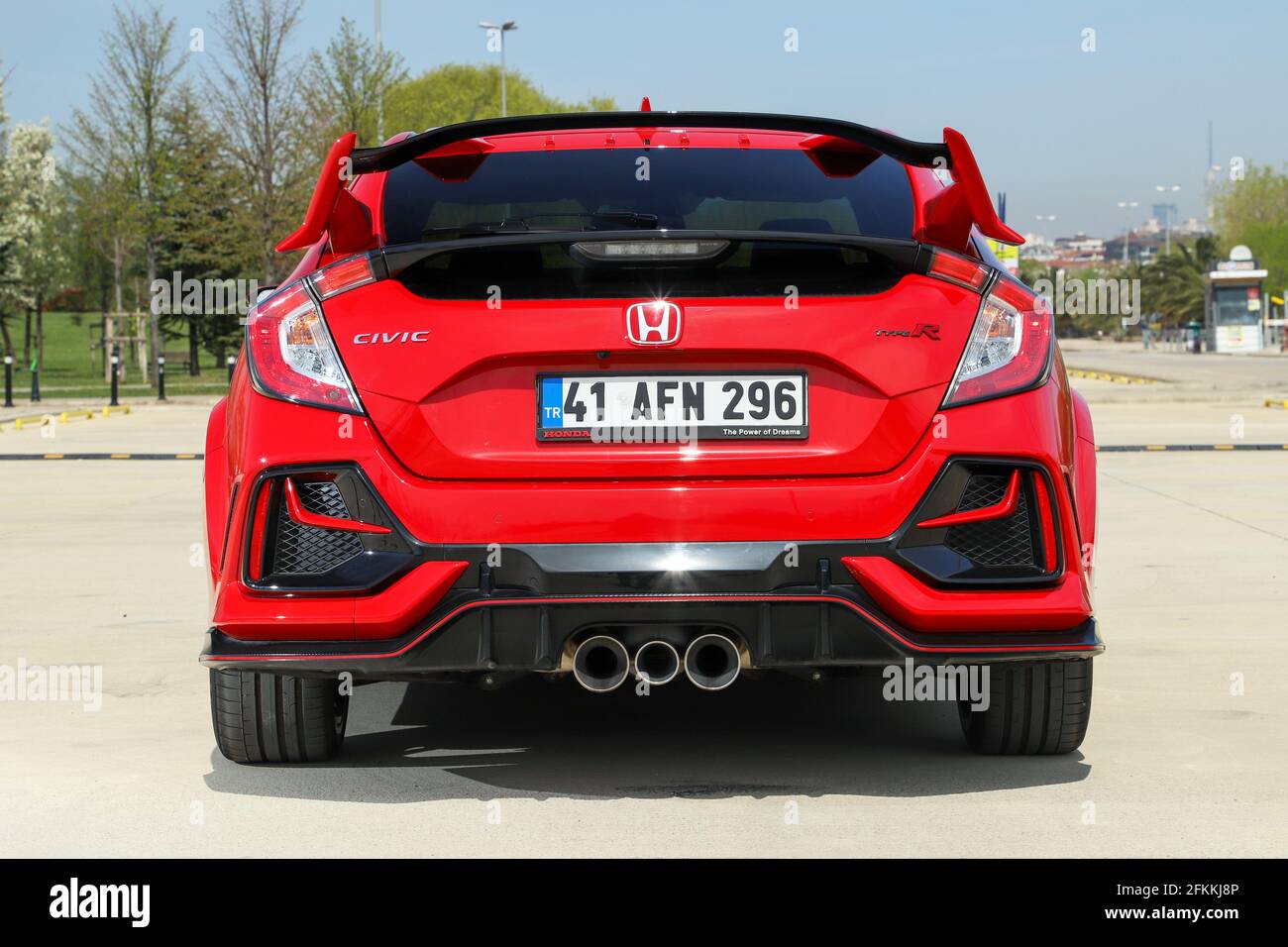 Der Honda Civic ist eine von Honda hergestellte Modellreihe. Das Design der Type R Modelle war ursprünglich auf die Rennbedingungen ausgerichtet. Stockfoto