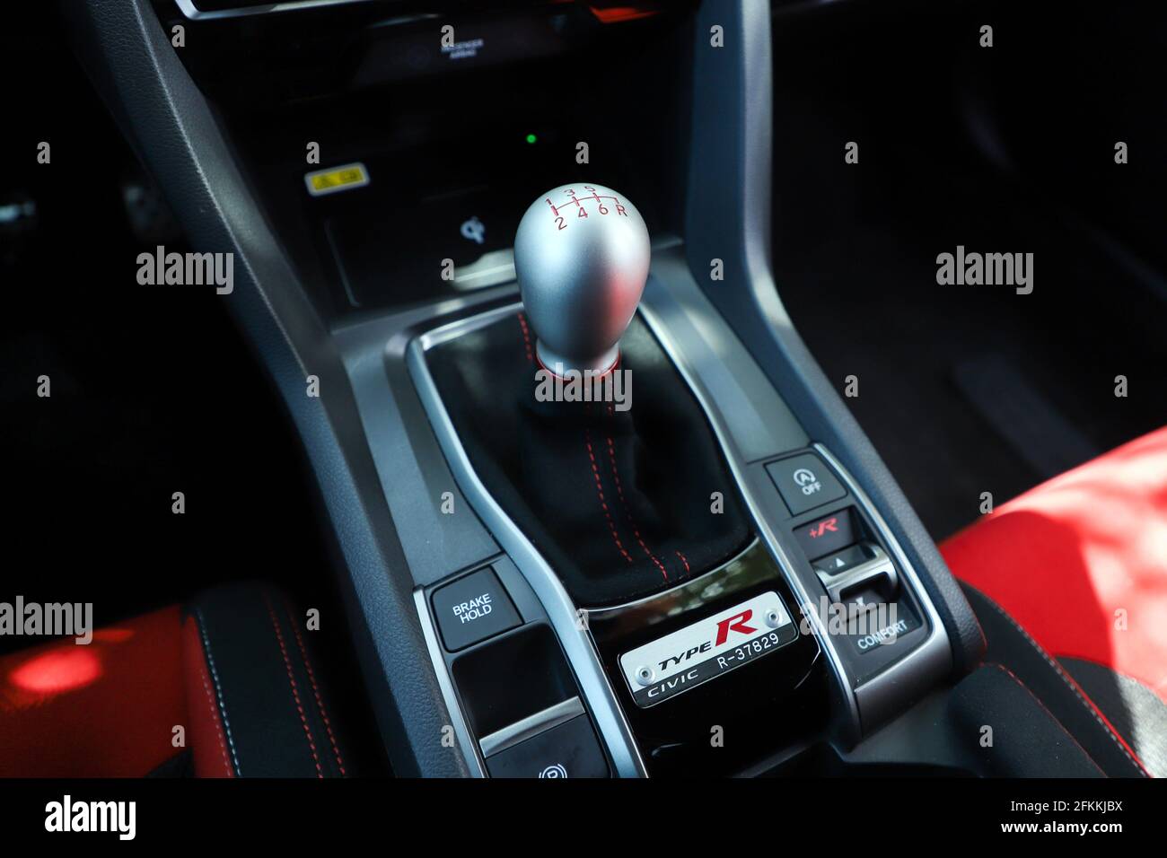 Der Honda Civic ist eine von Honda hergestellte Modellreihe. Das Design der Type R Modelle war ursprünglich auf die Rennbedingungen ausgerichtet. Stockfoto
