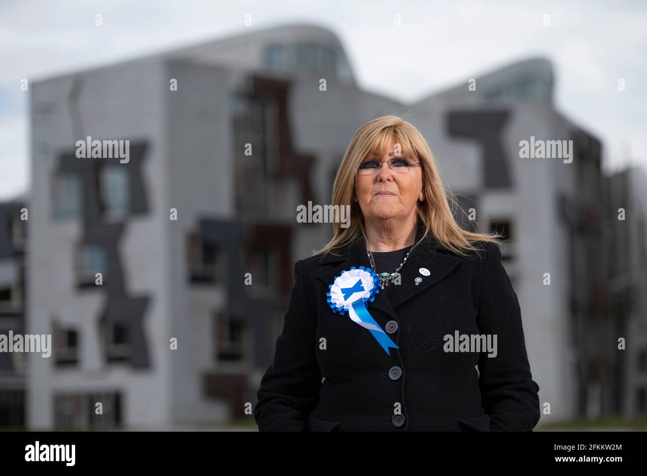 Edinburgh, Schottland, Großbritannien. 2 Mai 2021. IM BILD: Heather McLean, Alba-Parteikandidatin für die Nordost-Region. Quelle: Colin Fisher/Alamy Live News. Stockfoto