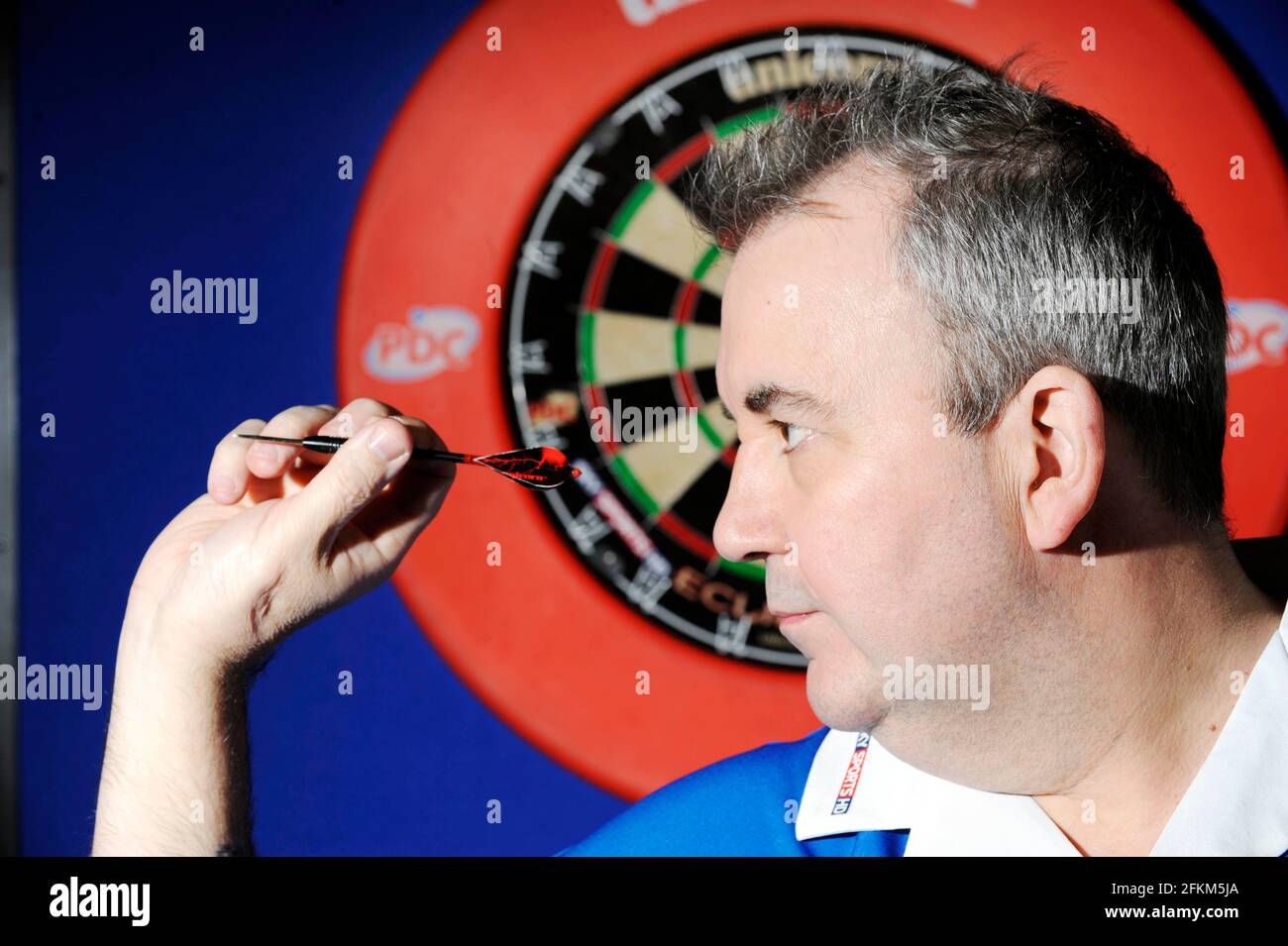 PHIL (die Macht) TAYLOR DARTS WELT CHAMP. 10/12/09. BILD DAVID ASHDOWN Stockfoto