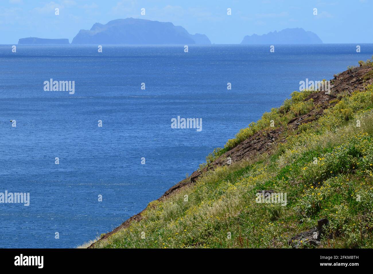 Das ilhas Desertas Naturschutzgebiet, ein winziger Archipel unbewohnter Inseln in der Nähe von Madeira, Portugal Stockfoto