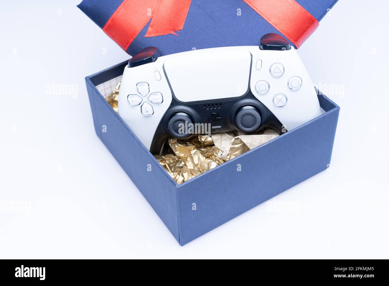 PlayStation 5, die Gaming-Konsole der nächsten Generation von Sony Stockfoto