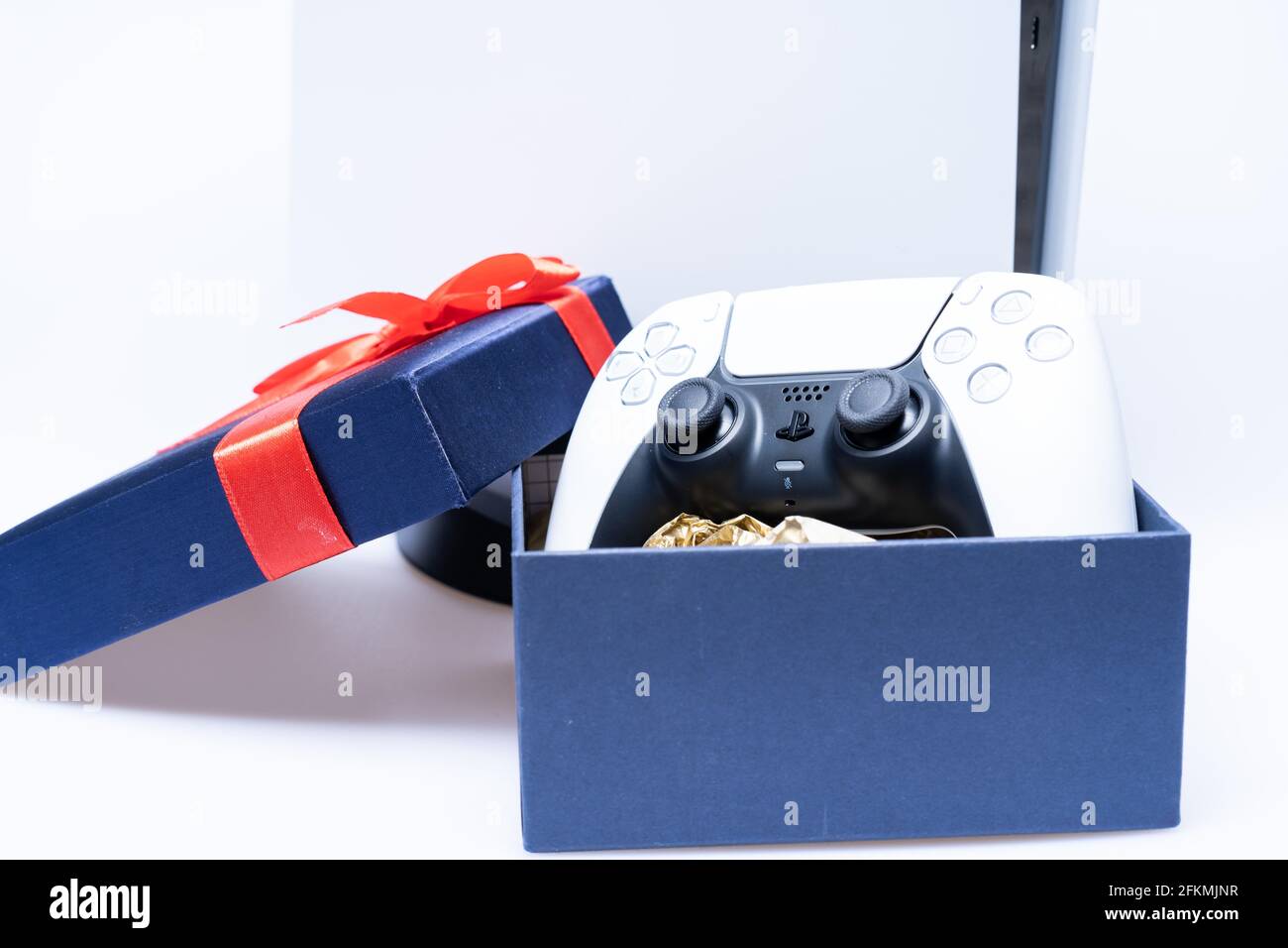 PlayStation 5, die Gaming-Konsole der nächsten Generation von Sony Stockfoto