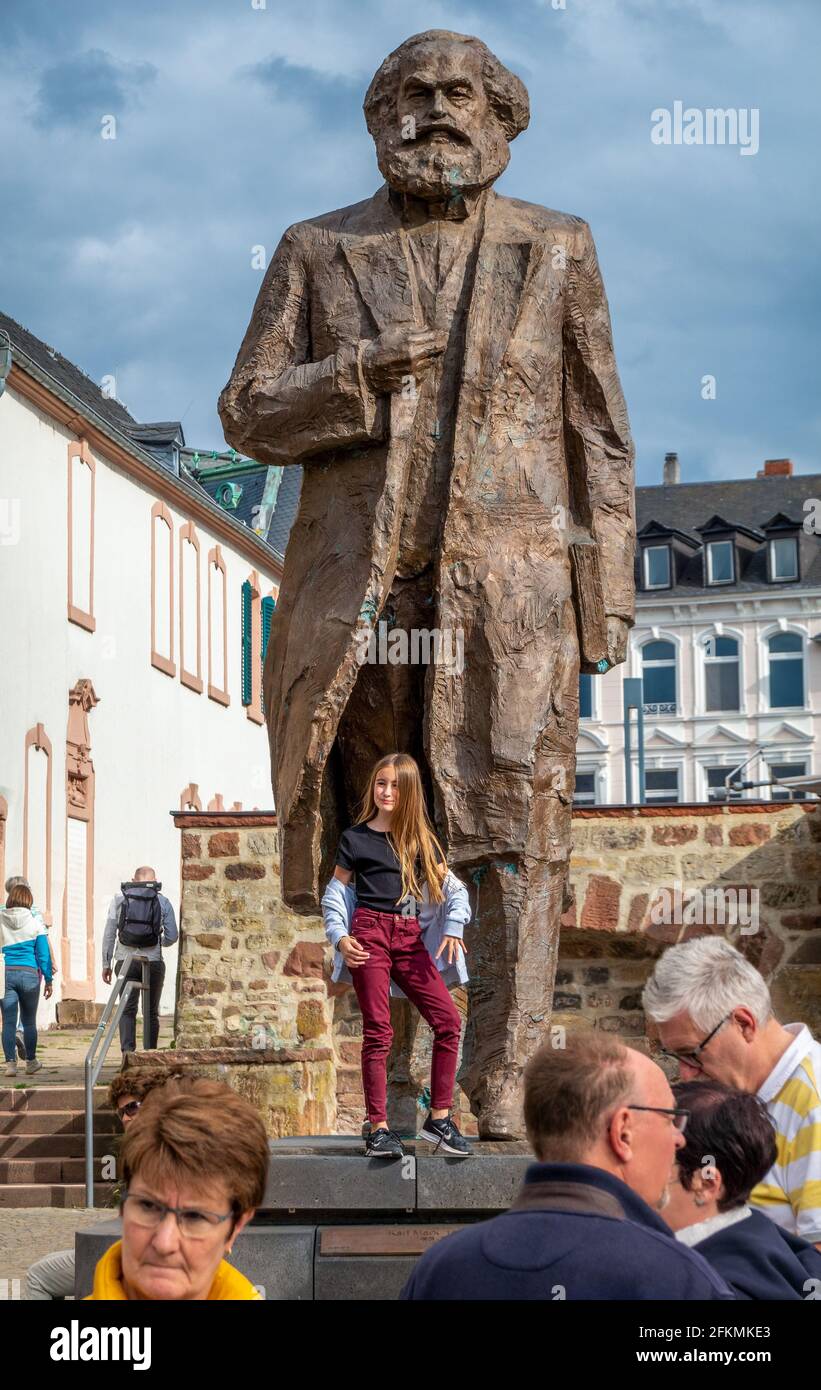 Trier Karl Marx Statue Stockfoto