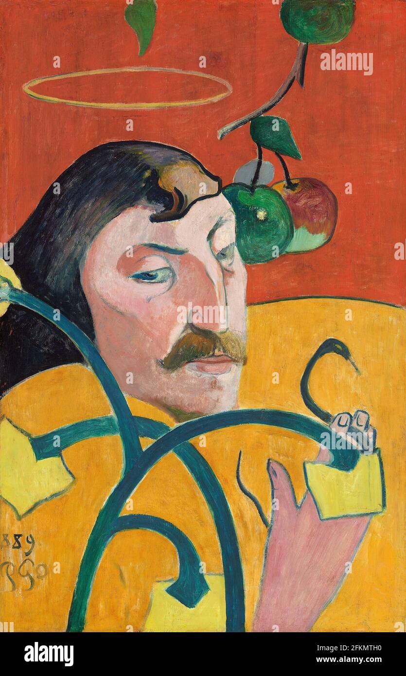 Selbstporträt von Paul Gauguin (1848-1903 Frankreich) 1889. Stockfoto