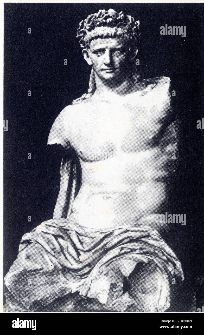 L'Empereur Claude. Né à Lyon. quatrième empereur romain, régnant de 41 à 54 apr. J.-C. Stockfoto