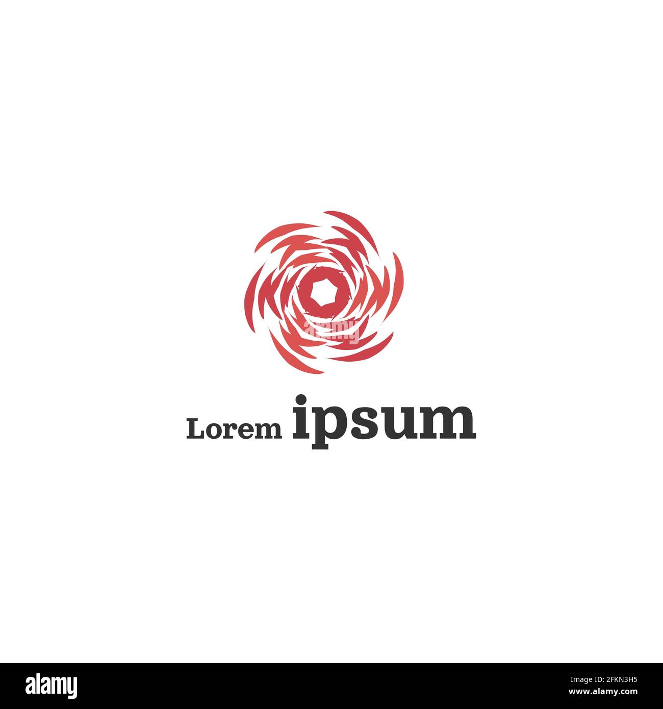 Ästhetische Spirale Kreatives Logo Vektor-Design Stock Vektor
