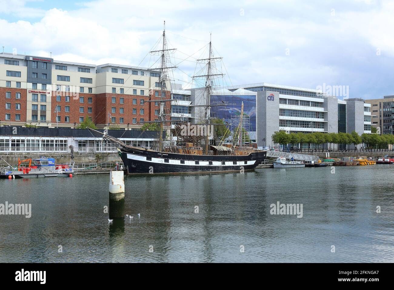 Blick auf den Liffey in Dublin, Irland Stockfoto