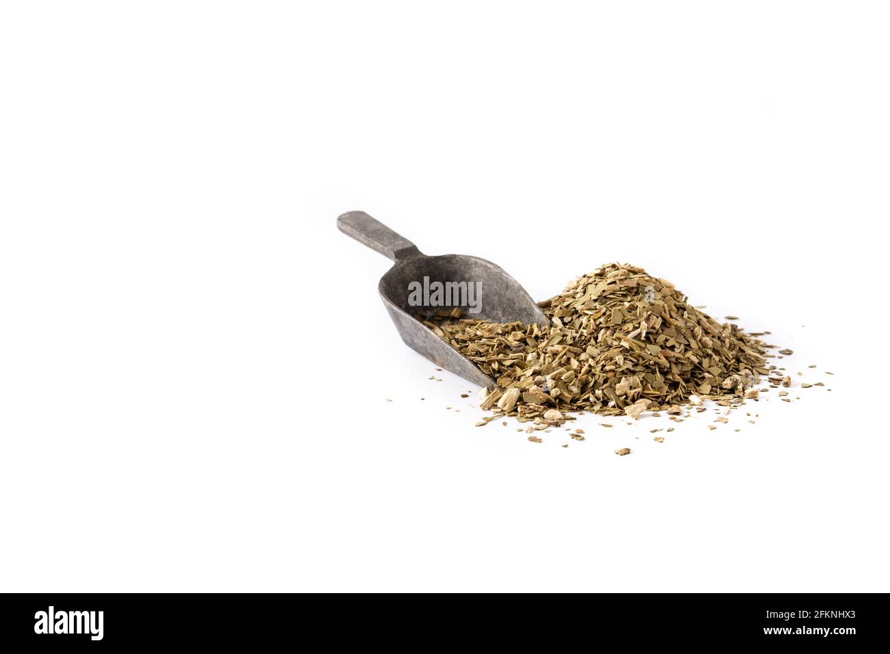 Yerba Mate Tee isoliert auf weißem Hintergrund. Traditionelles argentinisches Getränk Stockfoto