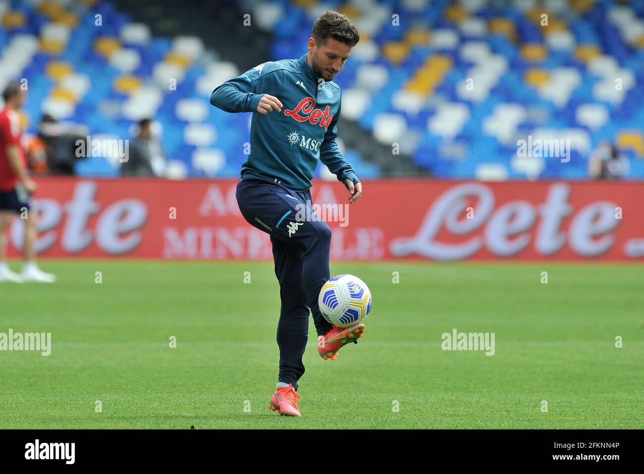 Dries Mertens Spieler von Neapel, während des Spiels der italienischen Serie A Liga zwischen Neapel und Cagliari Endergebnis 1:1, Spiel im Stadion Diago Armando Maradona gespielt. Neapel, Italien, 02. Mai 2021. (Foto von Vincenzo Izzo/Sipa USA) Stockfoto