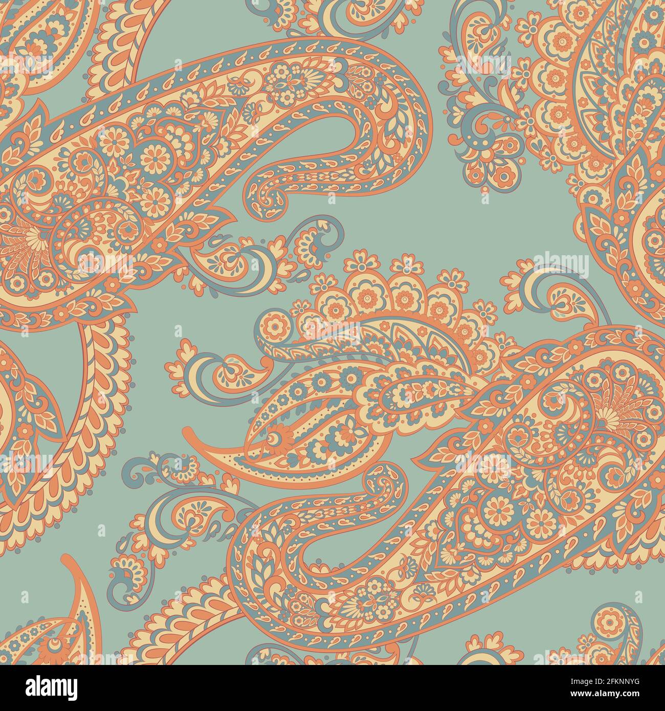 Paisley-Muster, tolles Design für jeden Zweck. Nahtloser Hintergrund Stock Vektor