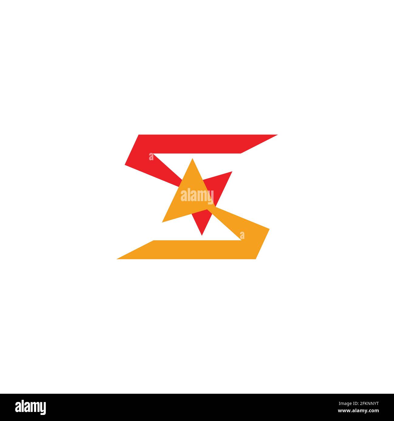 Buchstabe s bunten Stern abstrakt geometrische Logo Vektor Stock Vektor