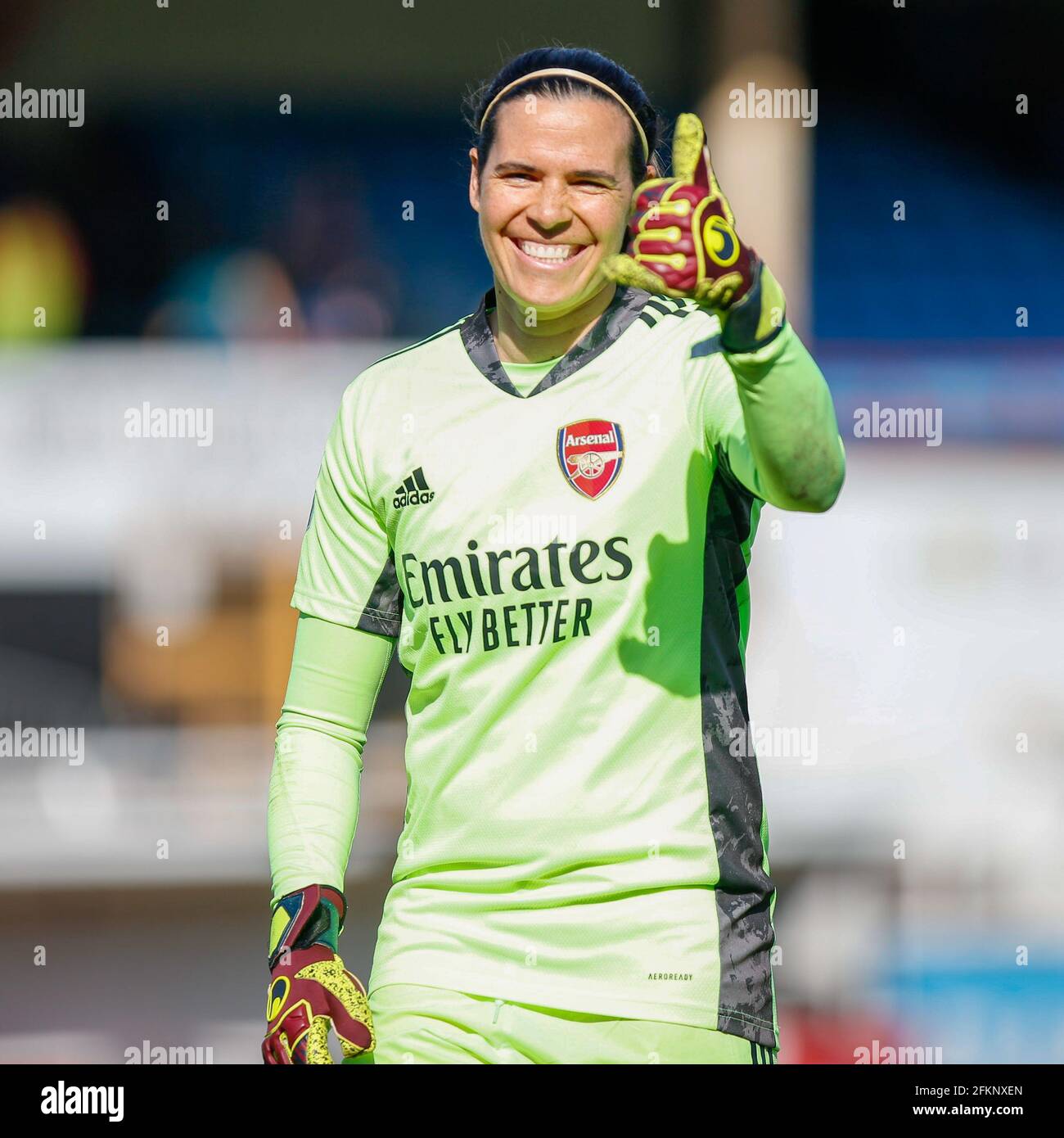 Arsenals Torhüterin Lydia Williams bei Bristol City Women vs Arsenal Women im Twerton Park Bath Stockfoto