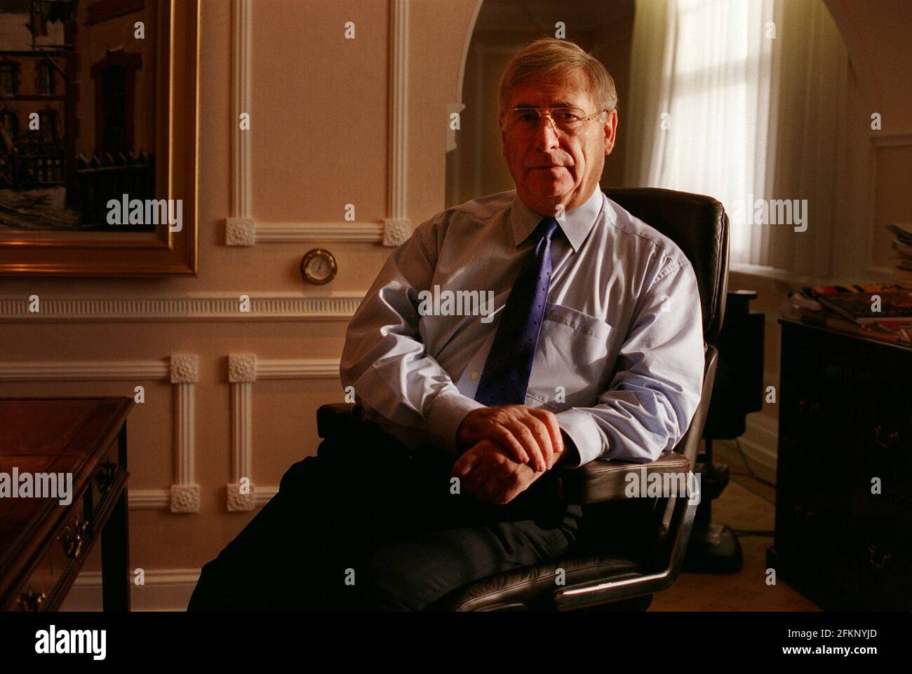 Sir Stanley Kalms Vorsitzender von Dixons Dezember 1999 Stockfoto