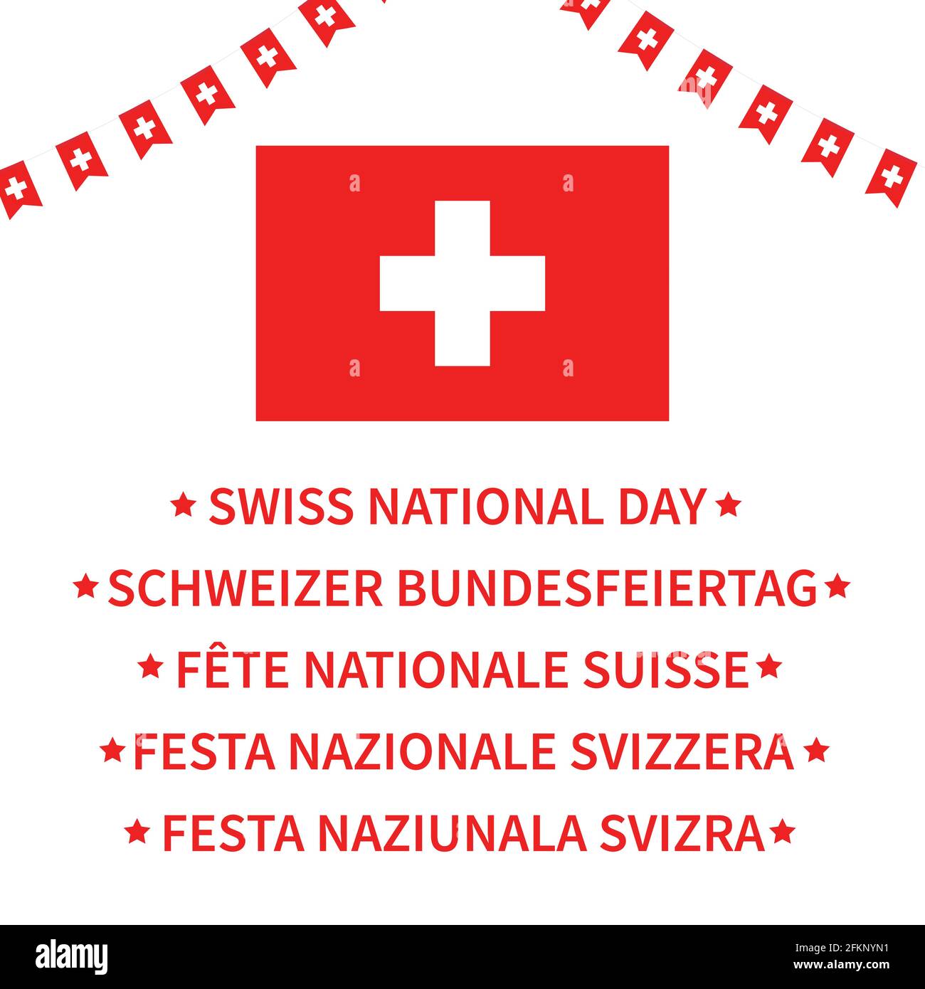 Schweizer Nationalfeiertag Stock-Vektorgrafiken kaufen - Alamy