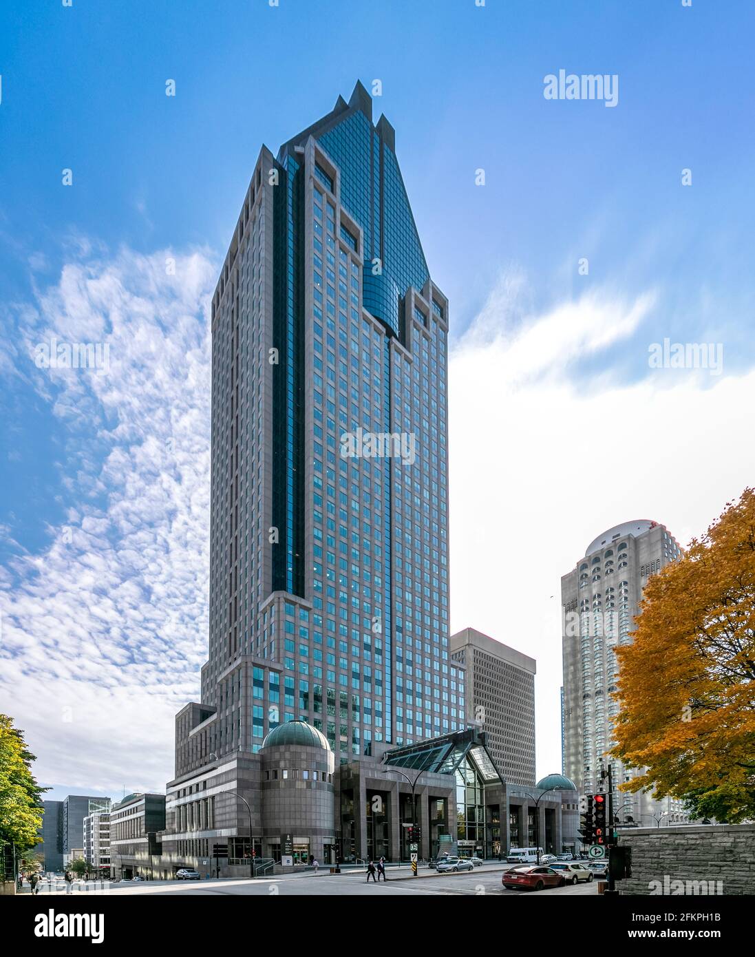 1000 Gauchetière Innenstadt von Montréal Stockfoto