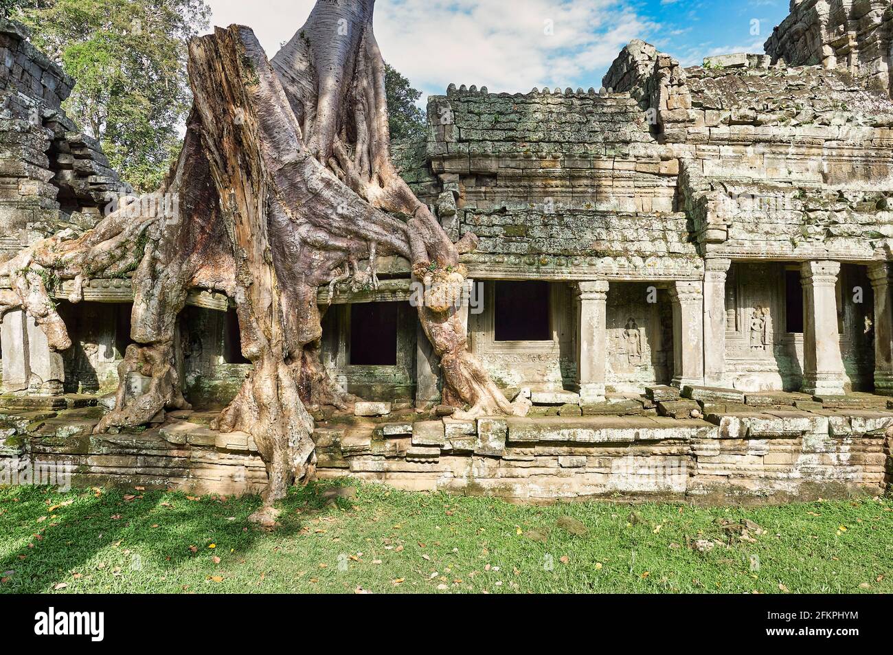 Preah Kahn Tempel. Siem Reap. Kambodscha Stockfoto