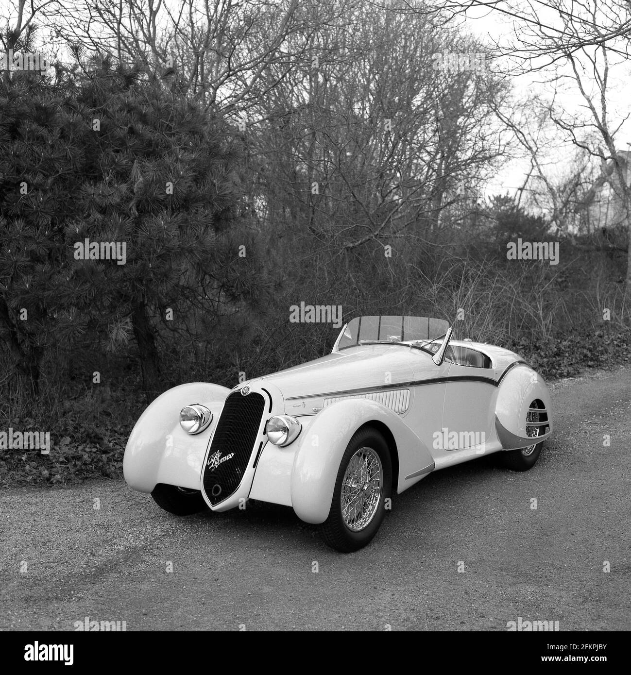 Alfa Romeo 8C Touring Spyder Teil des Ralph Lauren Abholung des Autos 1991 Stockfoto