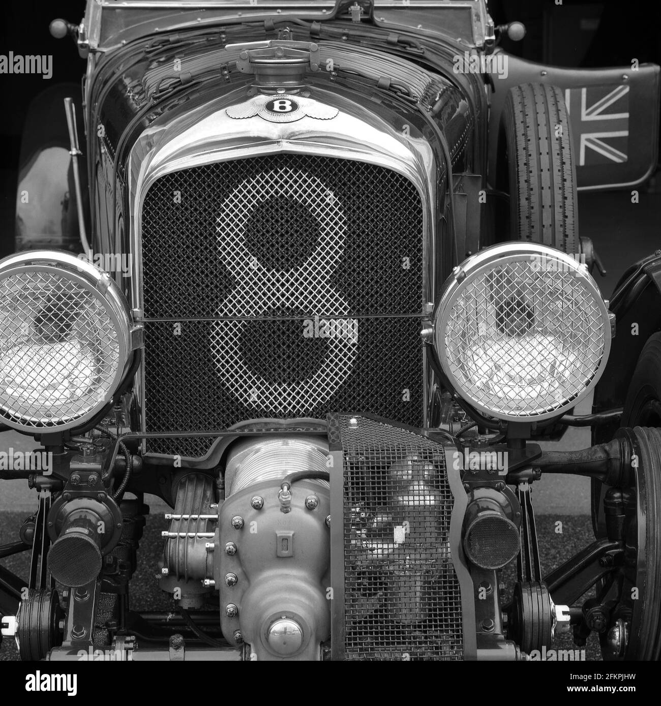 1929 Bentley 4 1/2 Liter (Gebläse) Teil des Ralph Lauren Abholung des Autos 1991 Stockfoto