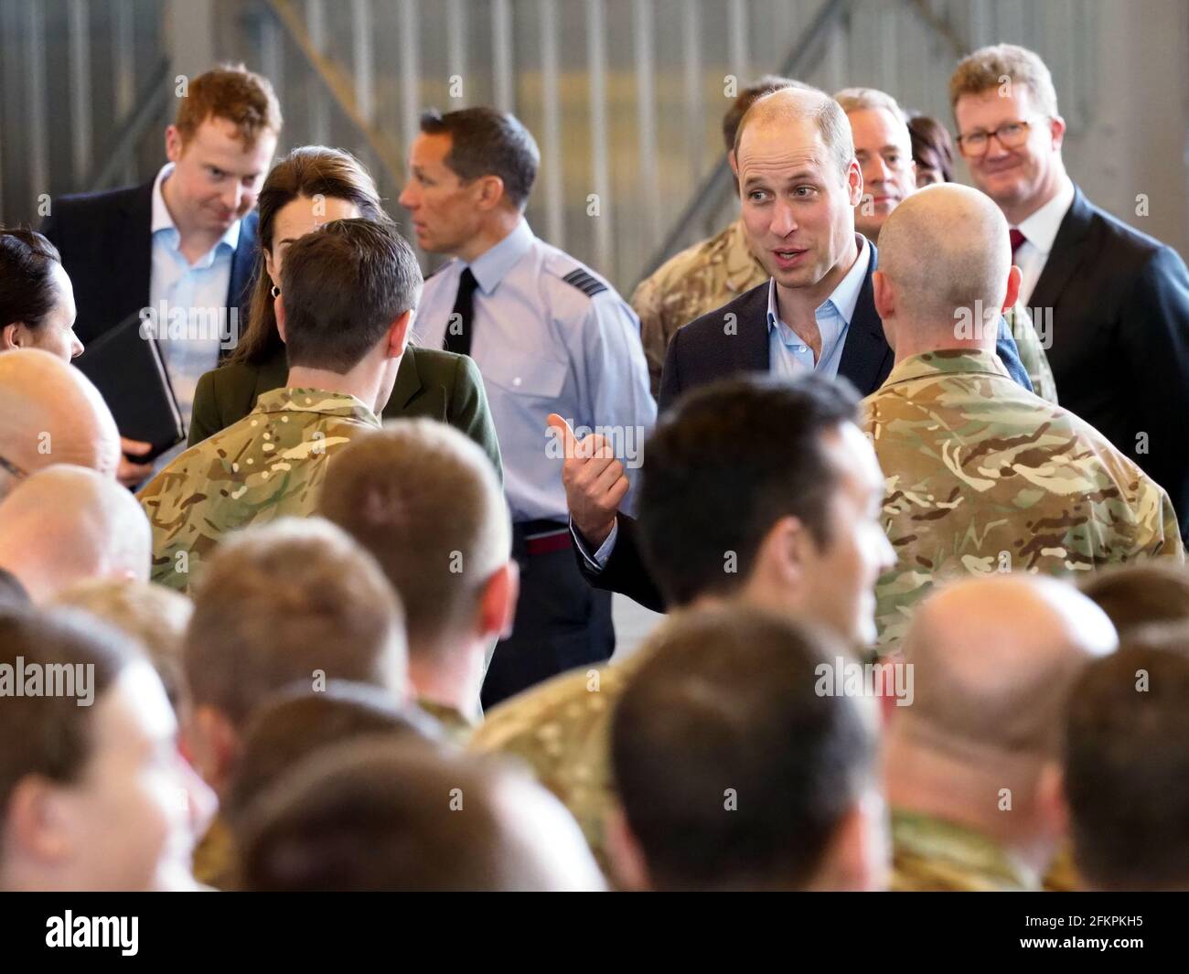 Der Herzog von Cambridge und die Herzogin von Cambridge kommen in RAF Akrotiri auf Zypern an, wo sie das Servicepersonal begrüßten und ihnen für ihren fortgesetzten Dienst während der Weihnachtszeit bedankten. 5. Dezember 2018. Bitte byline: Vantagenews.com Stockfoto