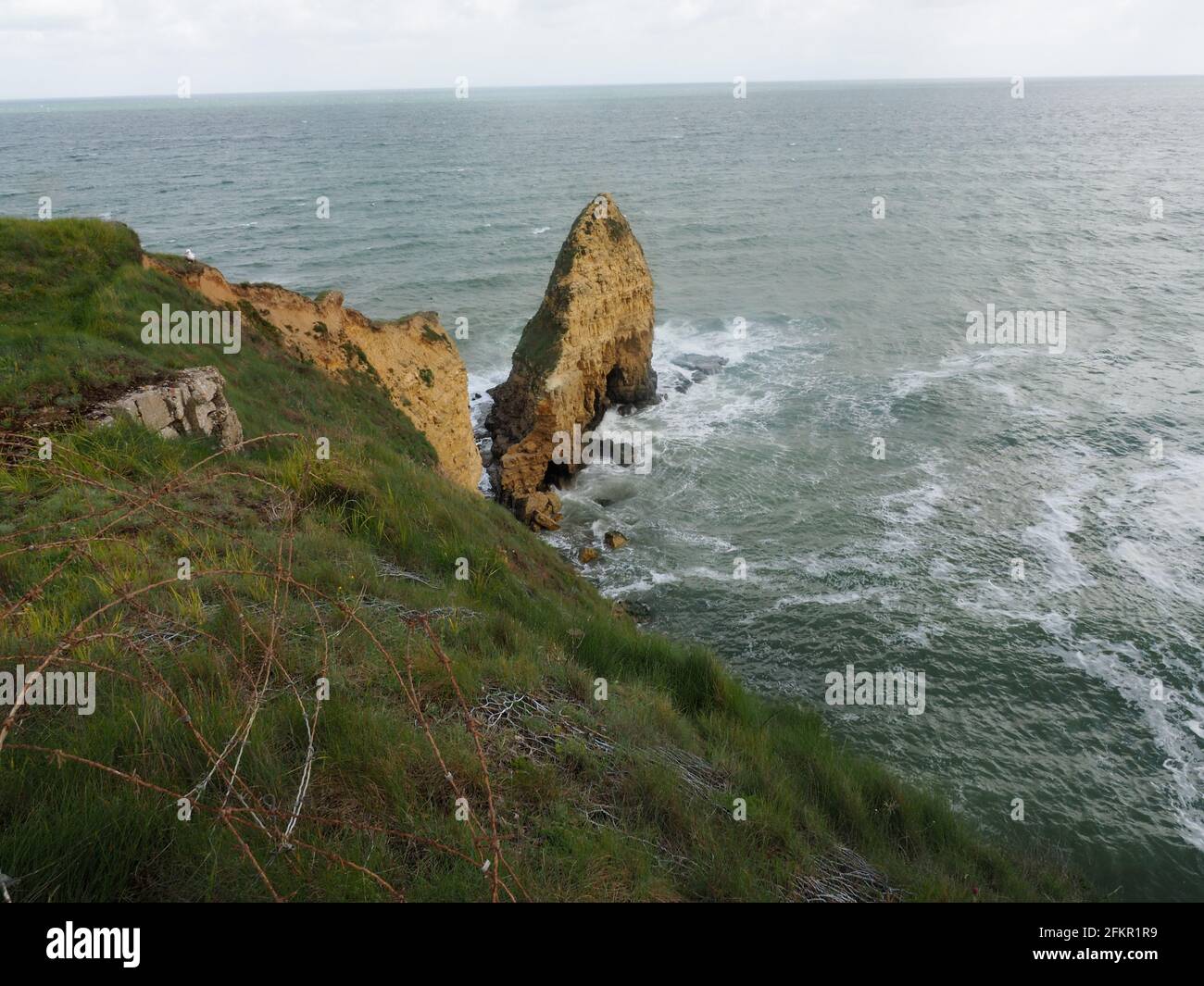 Pointe du Hoc in Nordfrankreich wurde am 6. Juni 1944 von den US-Rangers angegriffen Stockfoto
