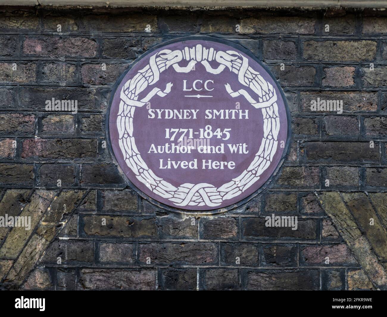 Sydney Smith House, 14 Doughty Street, Holborn, London - LCC-Gedenktafel am Haus des Autors und WIT Sydney Smith (1771-1845). Stockfoto