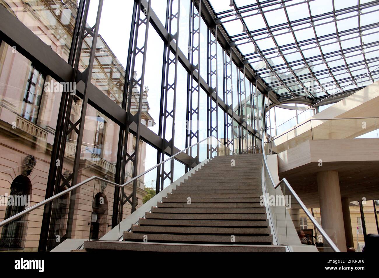 Ausstellungshalle des Deutschen Historischen Museums in Berlin, Deutschland Erweiterung durch I. M. Pei Stockfoto