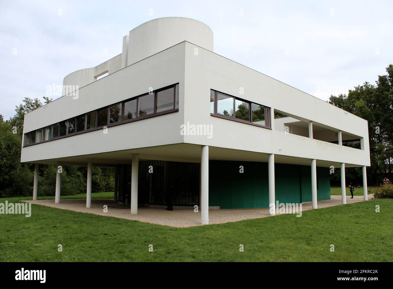 Architektonisches Ideal, Villa Savoye von Le Corbusier Stockfotografie