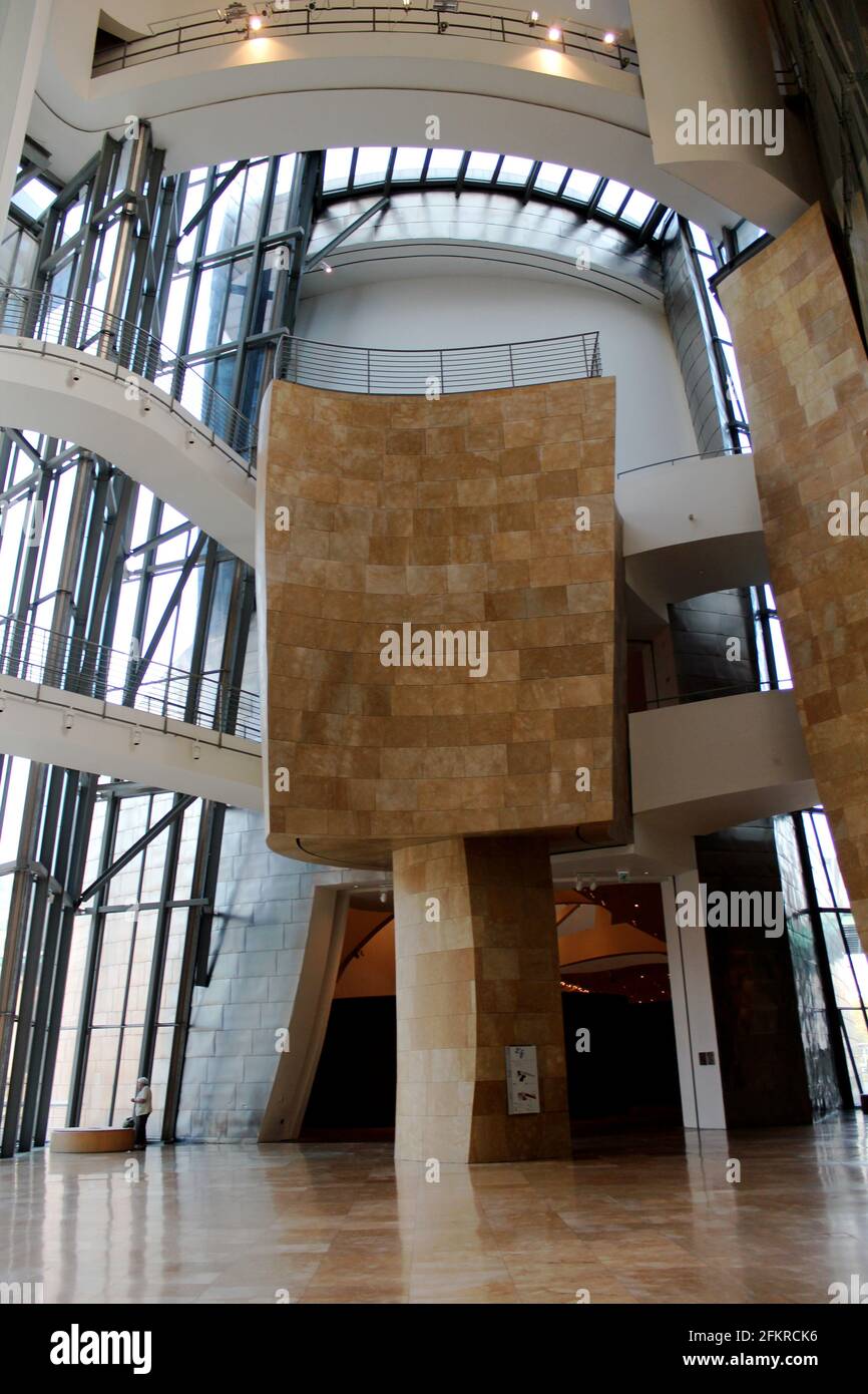 Guggenheim Museum in Bilbao, Spanien von Frank Gehry Stockfoto