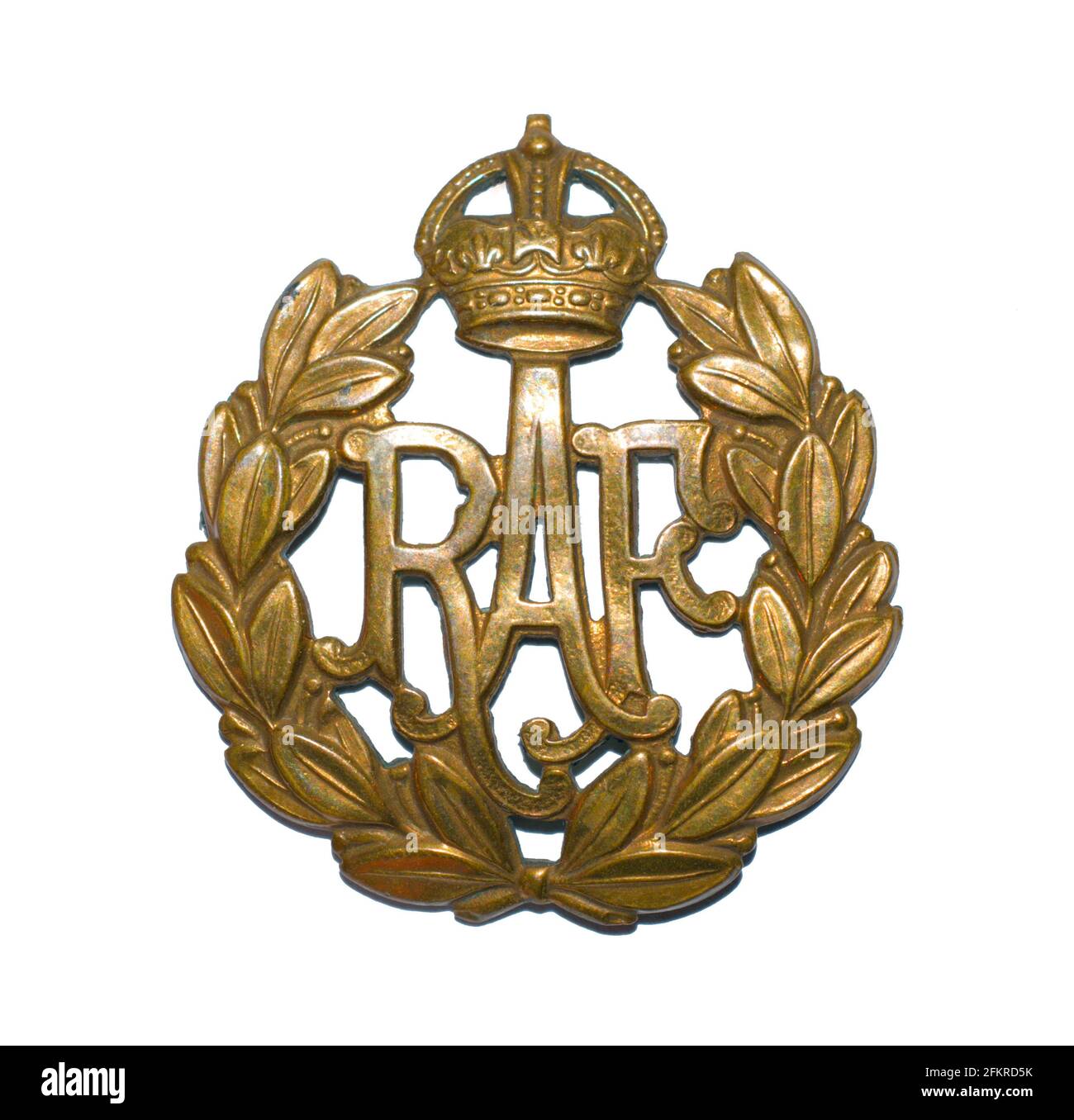 Ein Cap-Abzeichen der Royal Air Force c. 1918-1952. Stockfoto