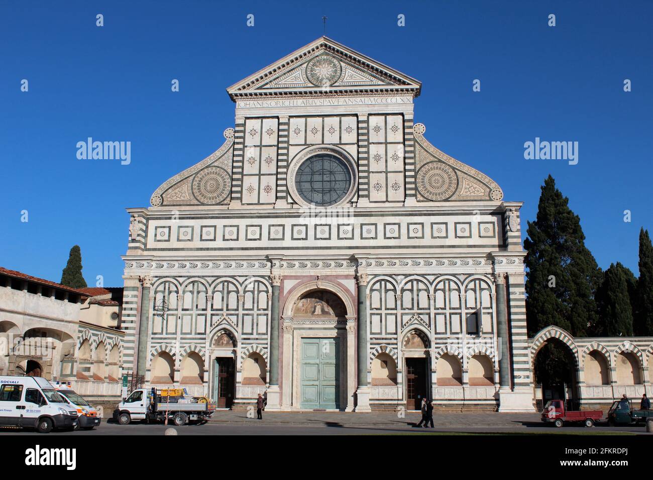 Basilika Santa Maria Novella in Florenz, Italien von Leon Battista Alberti Stockfoto