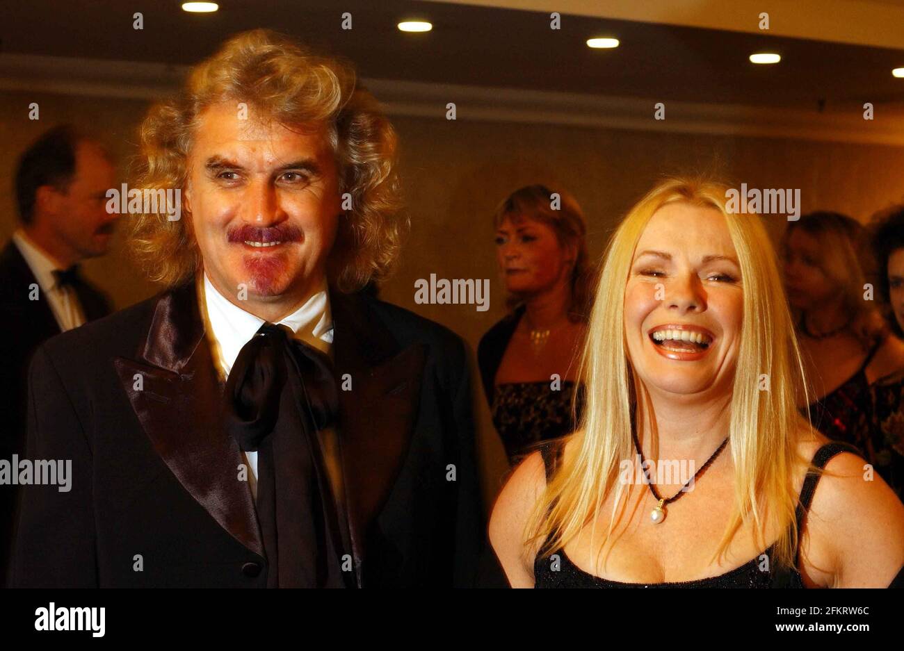 Komiker Billy Connolly mit seiner Frau und Romanautorin Pamela Stephenson bei den British Book Awards in London an diesem Abend. Miss Stephenson wurde für ein Foto vom category,5. März 2002, Andy Paradise, nominiert Stockfoto