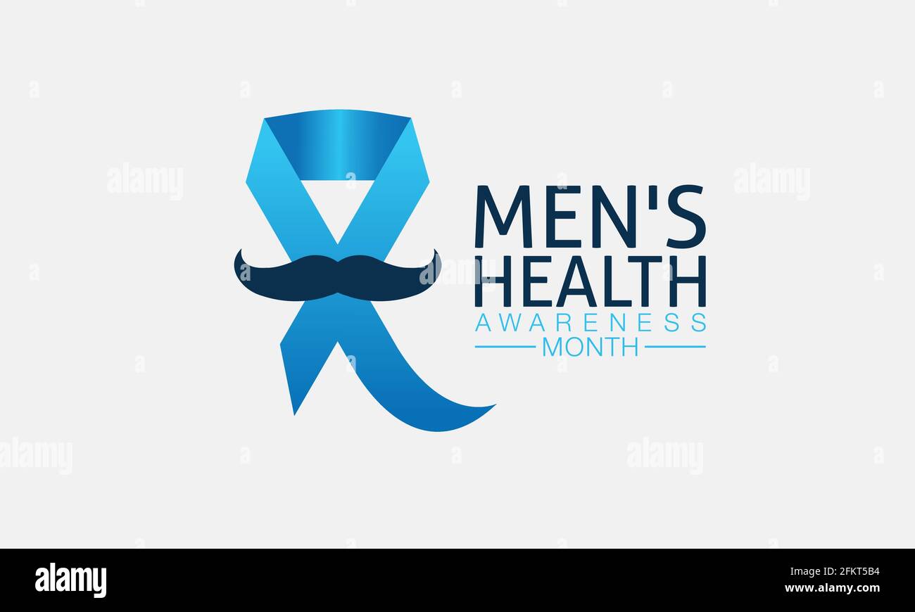 Men's Health Awareness Month im Juni. Banner, Grußkarte, Hintergrundvorlage in der Kampagne zur Sensibilisierung für medizinische Gesundheit. Stock Vektor