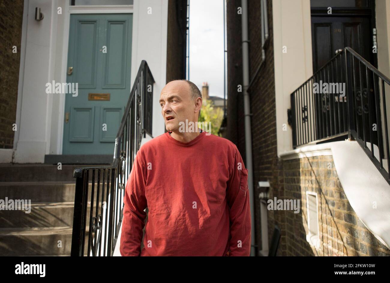 London, Großbritannien. Mai 2021. DOMINIC CUMMINGS wird vor seinem Londoner Haus gesehen. Cummings, ein ehemaliger Chefberater in der Downing Street 10, hat eine Reihe von Anschuldigungen über das Verhalten des britischen Premierministers Boris Johnson erhoben. Bildnachweis: Ben Cawthra/Sipa USA **KEINE Verkäufe in Großbritannien** Bildnachweis: SIPA USA/Alamy Live News Stockfoto