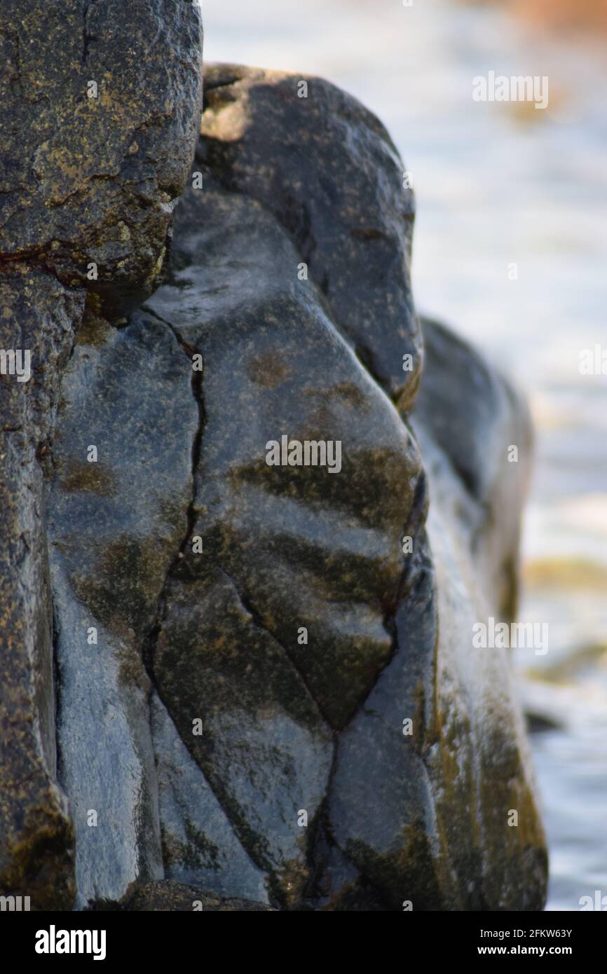 Gesicht in Felsformation Stockfoto