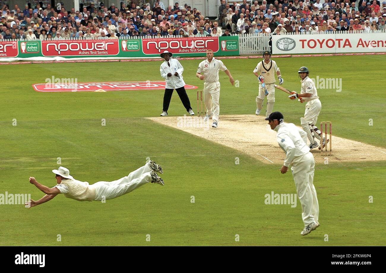 4. TEST ENGLAND V AUSTRALIEN AN DER TRENT BRIDGE 3. TAG OZ TEAM VOR DEM SPIEL 27/8/2005 BILD DAVID ASHDOWN Stockfoto