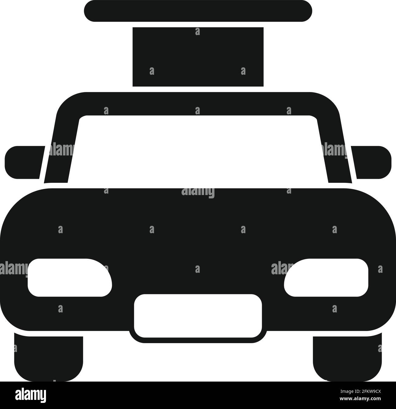 Fahren Schule Auto Abschluss Symbol, einfachen Stil Stock Vektor