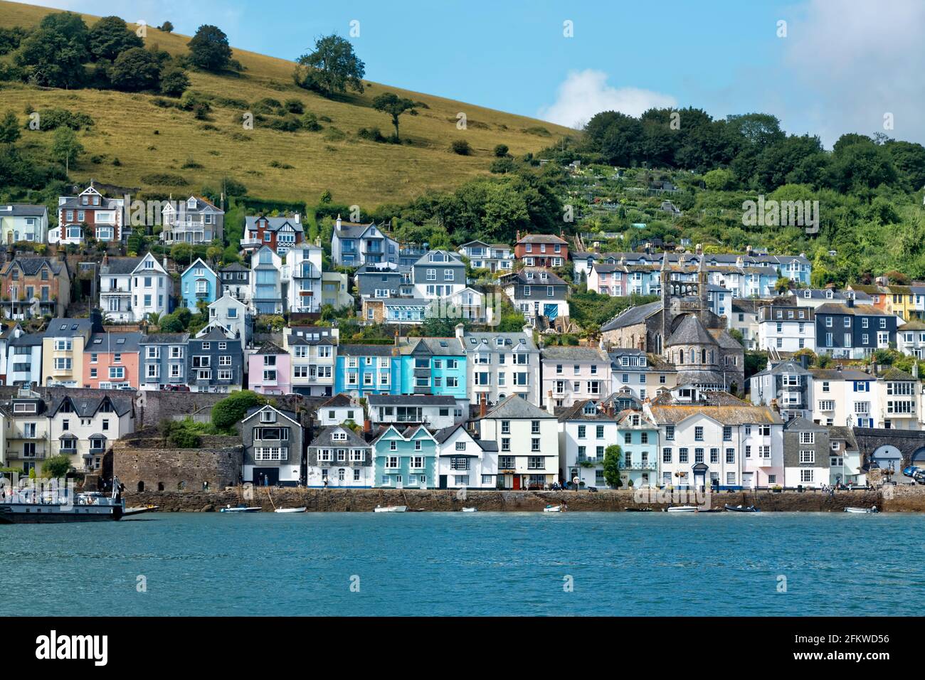 Dartmouth Häuser in Devon. Stockfoto