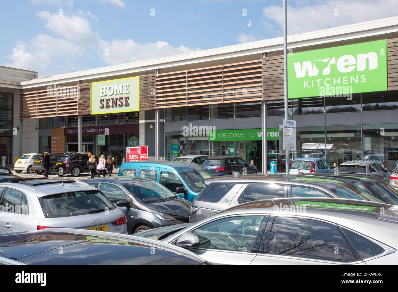 Fountains Retail Park, Tunbridge Wells Stockfoto