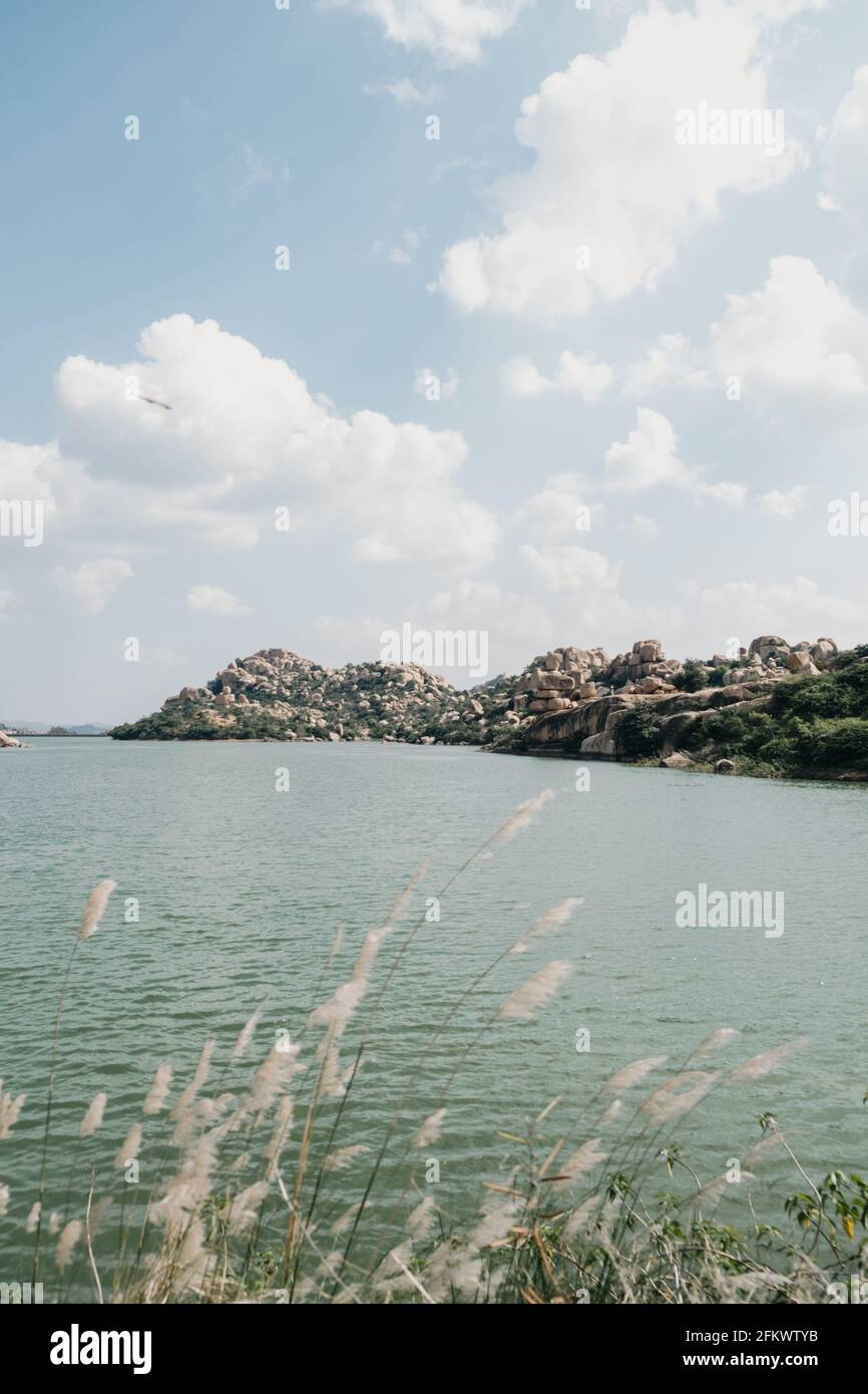 See um uns herum Stockfoto