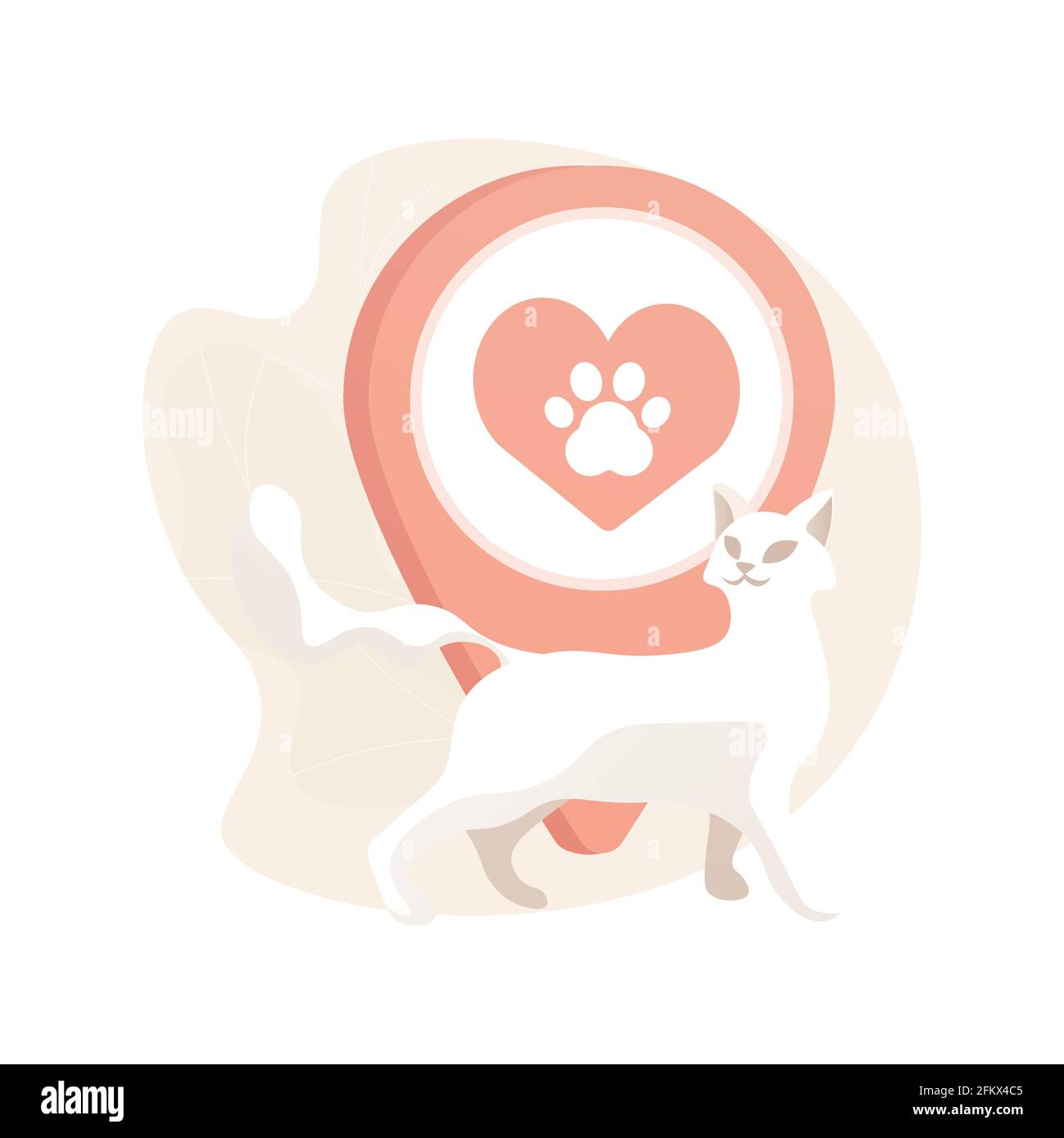 PET friendly Ort abstrakt Konzept Vektor Illustration. Stock Vektor