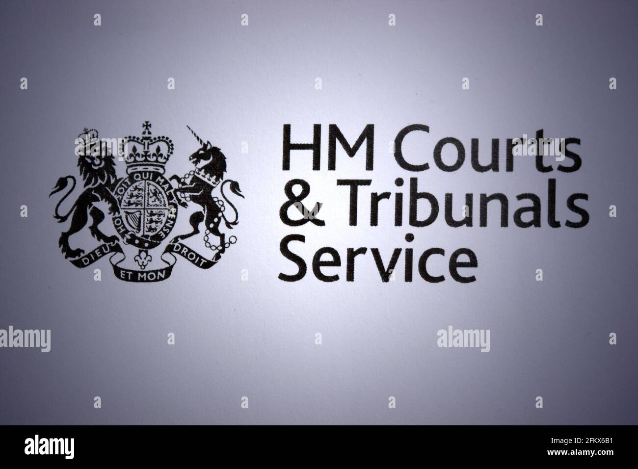 Logo von HM Courts & Tribunals Service Stockfoto