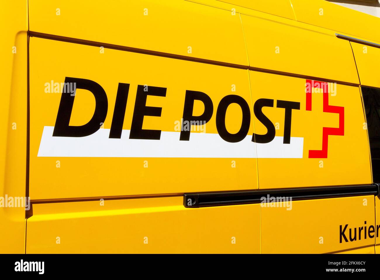 Post, Schweiz Stockfoto