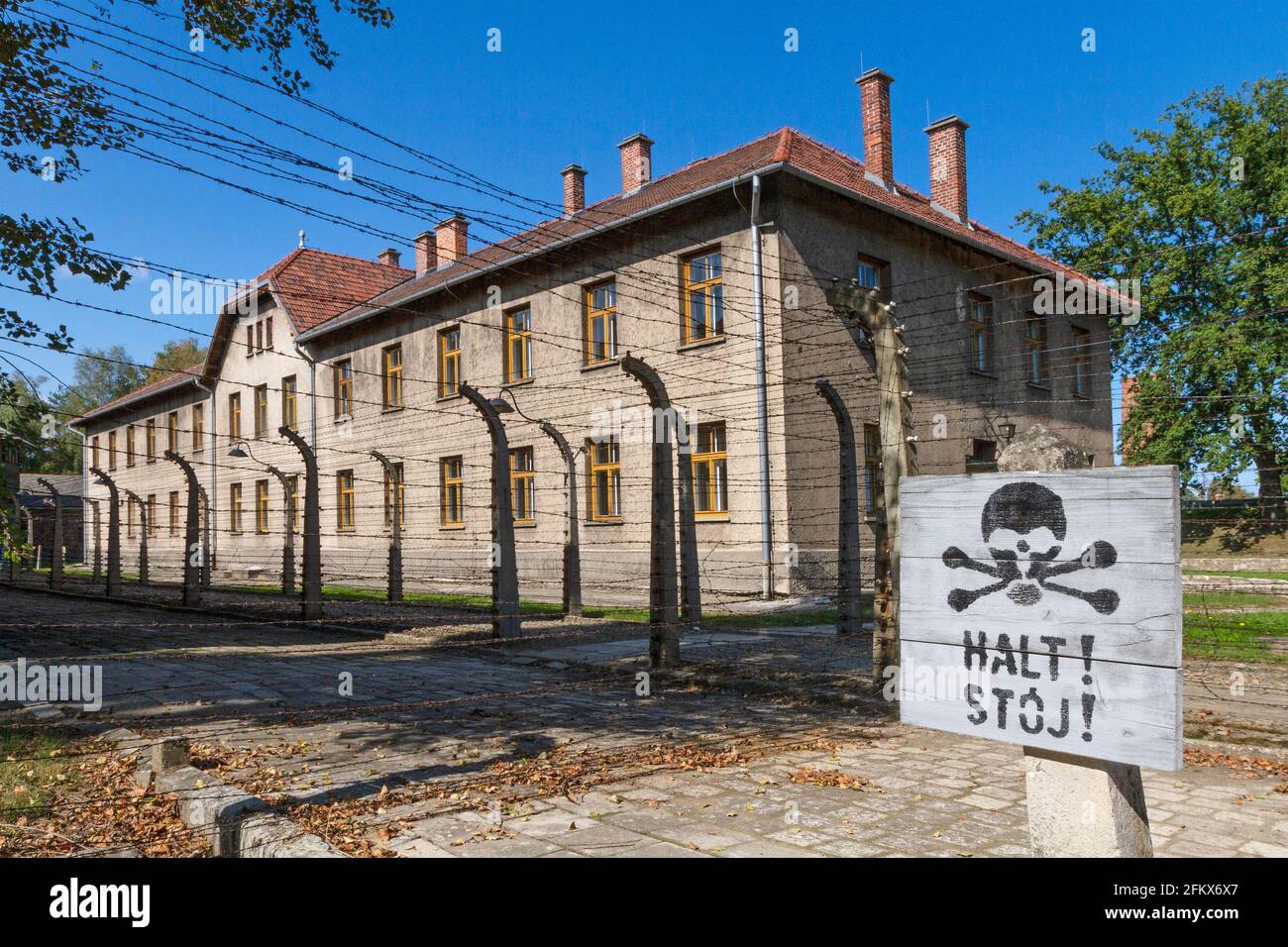 SS-Krankenstation, KZ-Gedenkstätte Auschwitz I, Polen Stockfoto