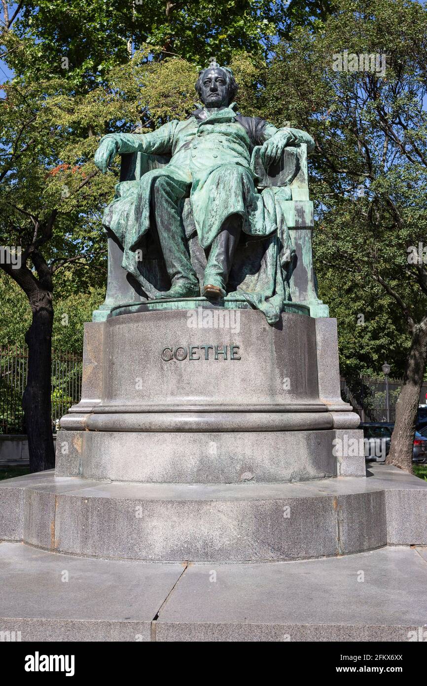 Johann Wolfgang Von Goethe-Denkmal, Wien Stockfoto