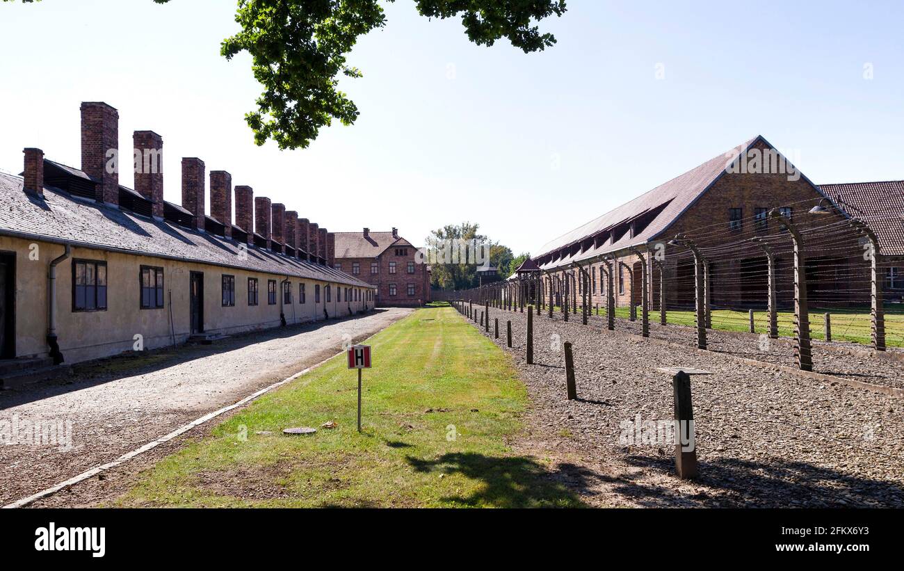 Häftlingsküche, KZ-Gedenkstätte Auschwitz I, Polen Stockfoto